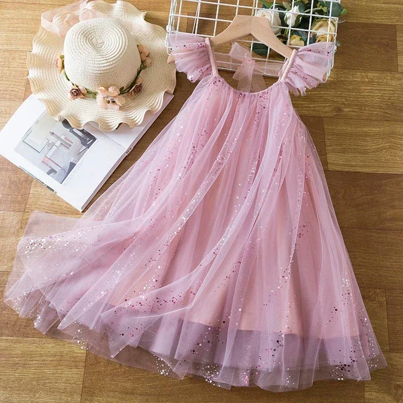 Julie Flutter Sleeve Party Dress