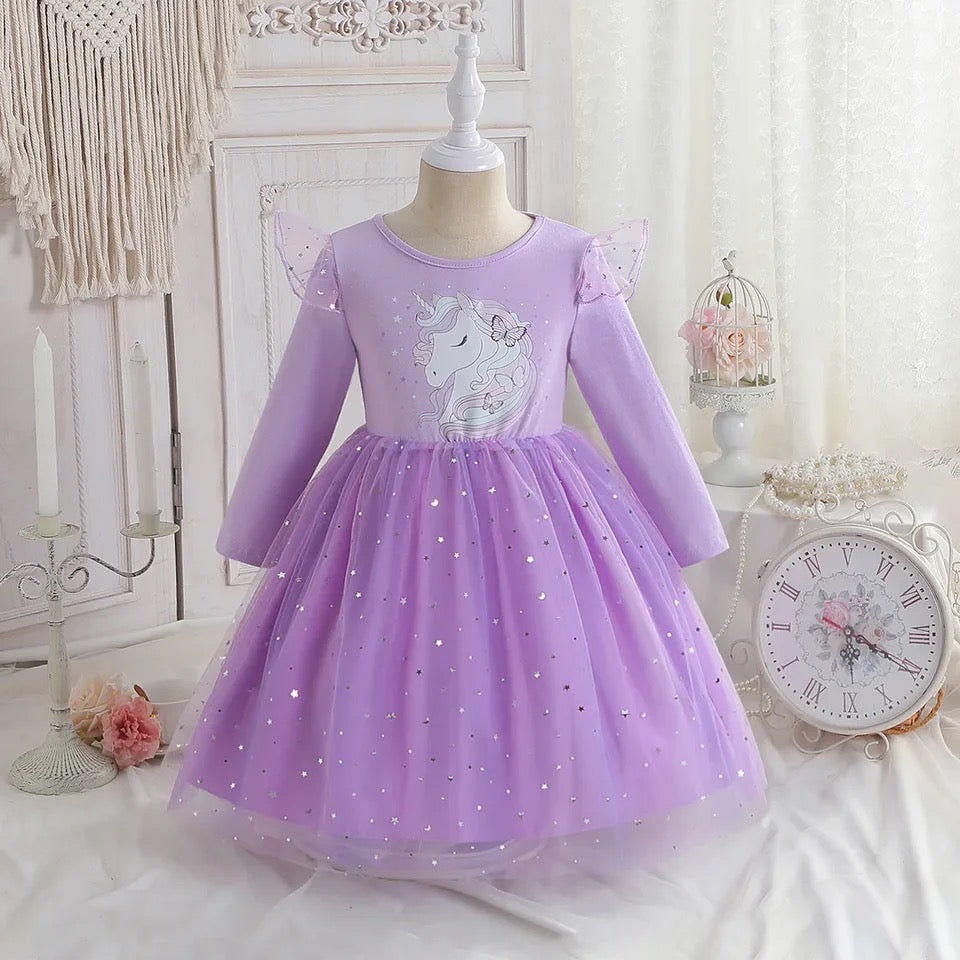 Purple Fairy Unicorn Tutu Dress