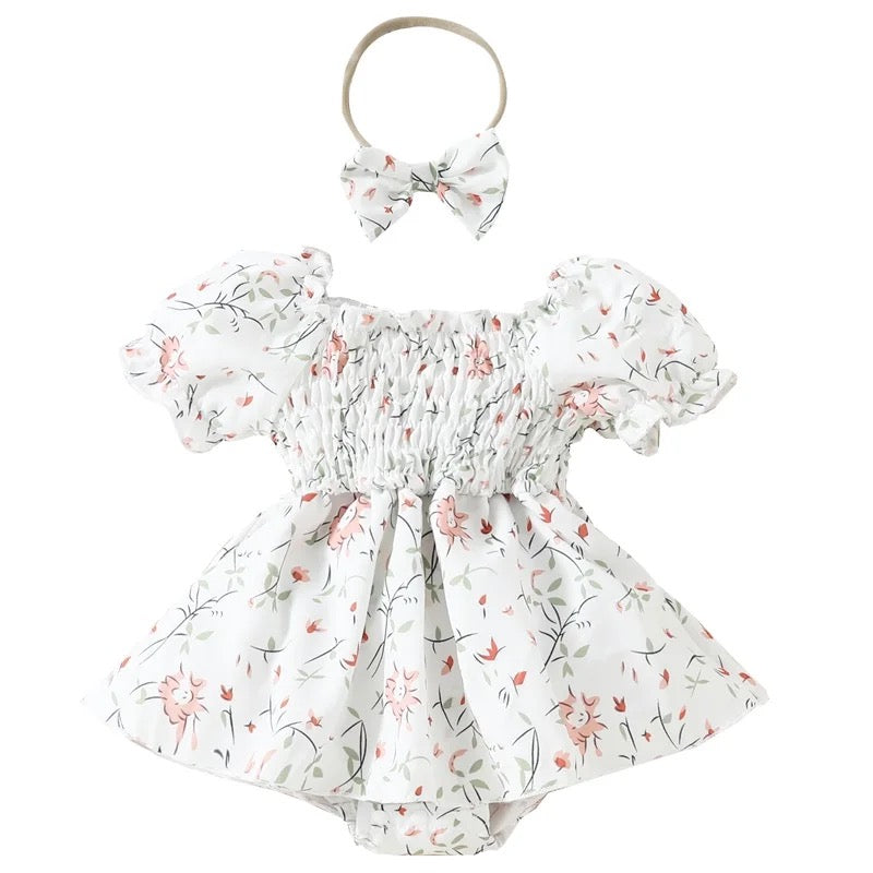 Vanessa romper with matching headband