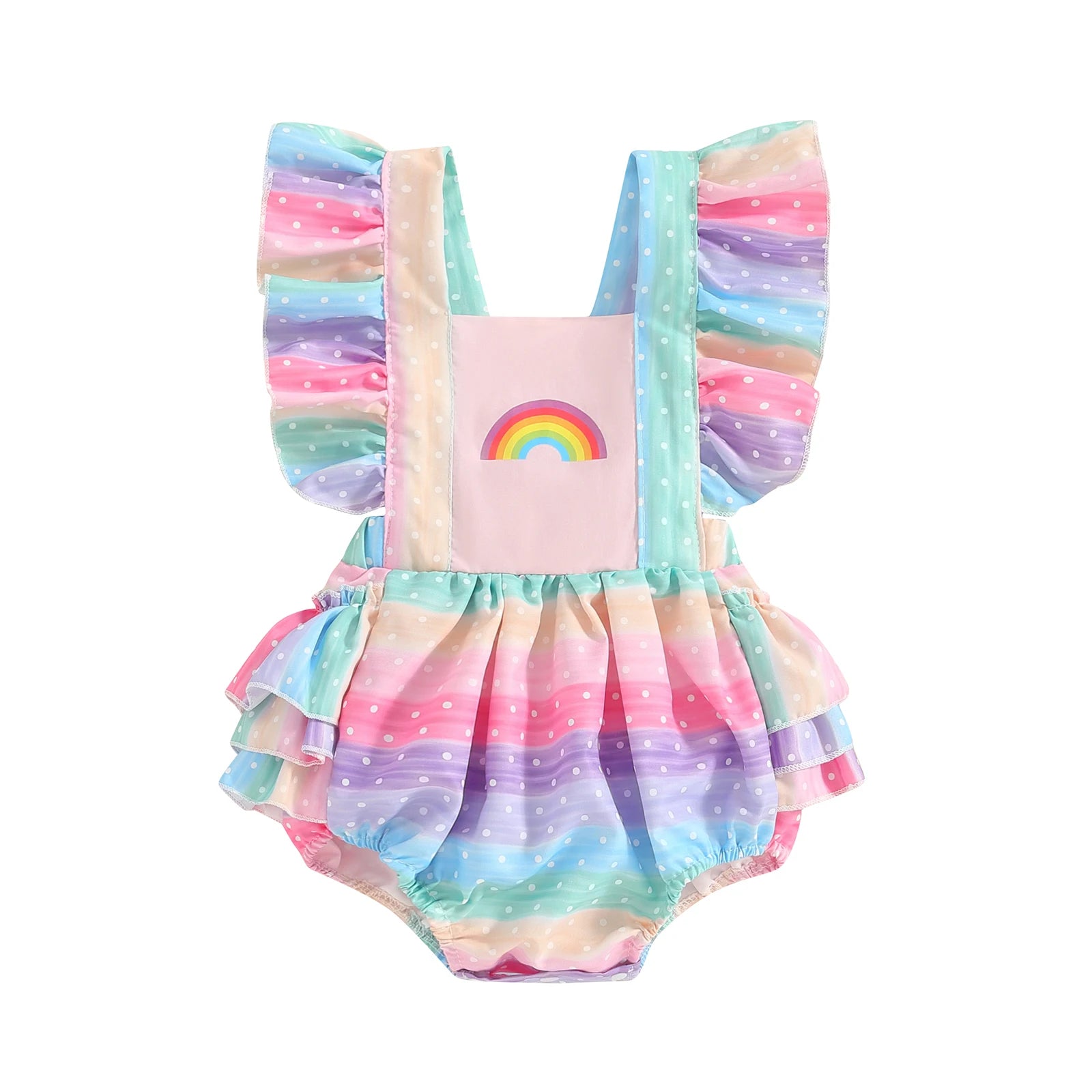 Sweet Rainbow Romper