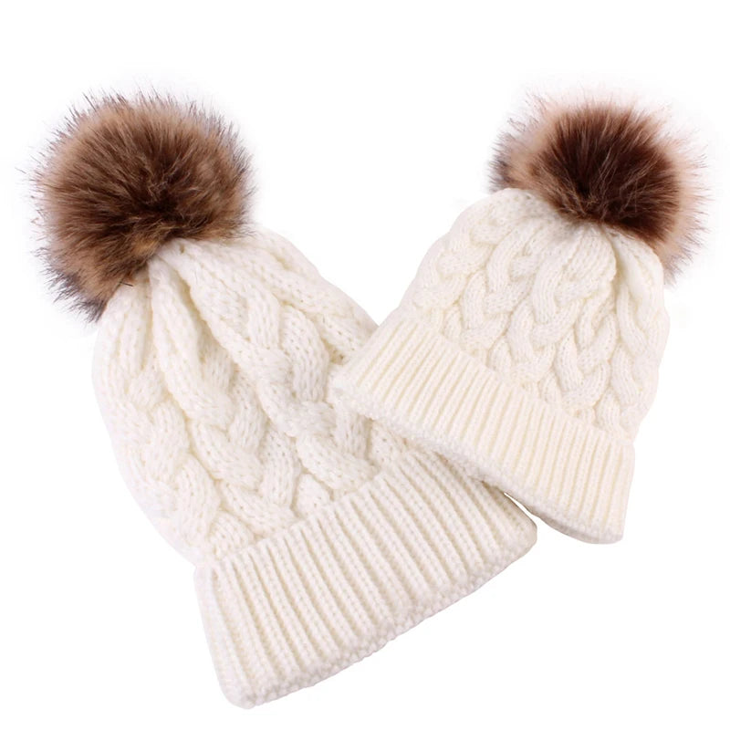 Mummy and Me Beanie Set