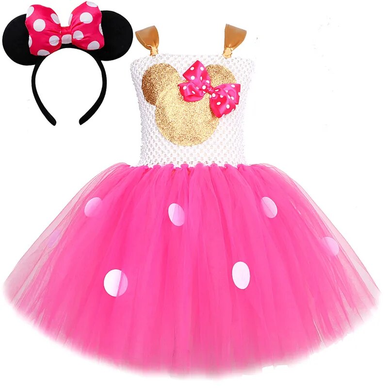 Hot Pink Minnie Mouse Dress | Minnie Mouse Girl Clothes