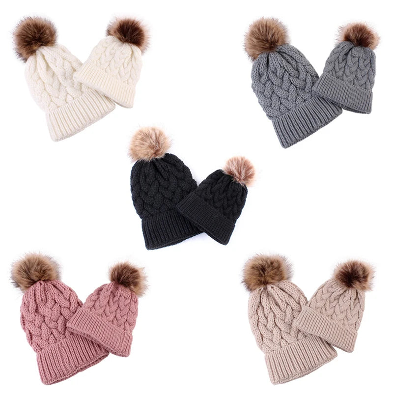 Mummy and Me Beanie Set