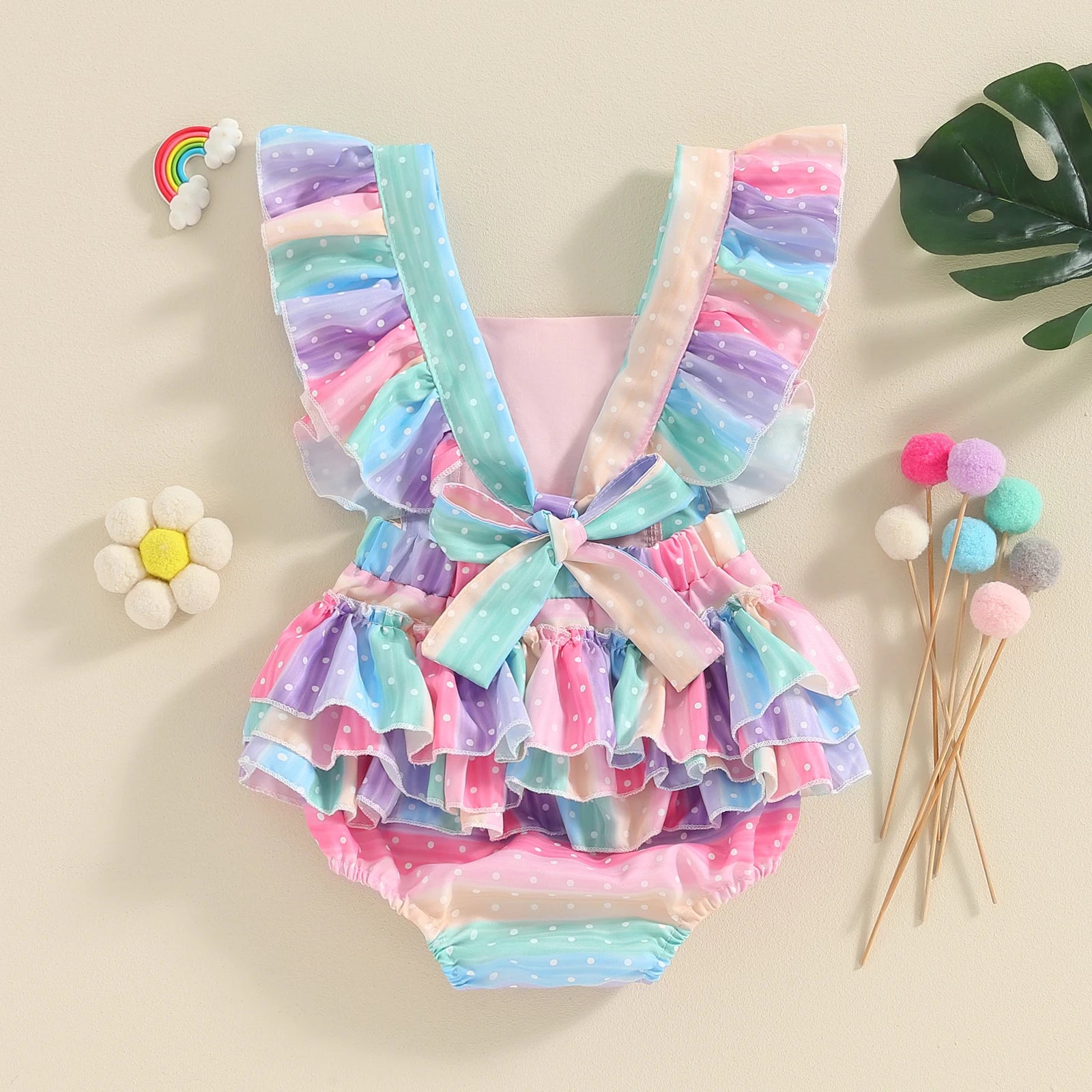 Sweet Rainbow Romper