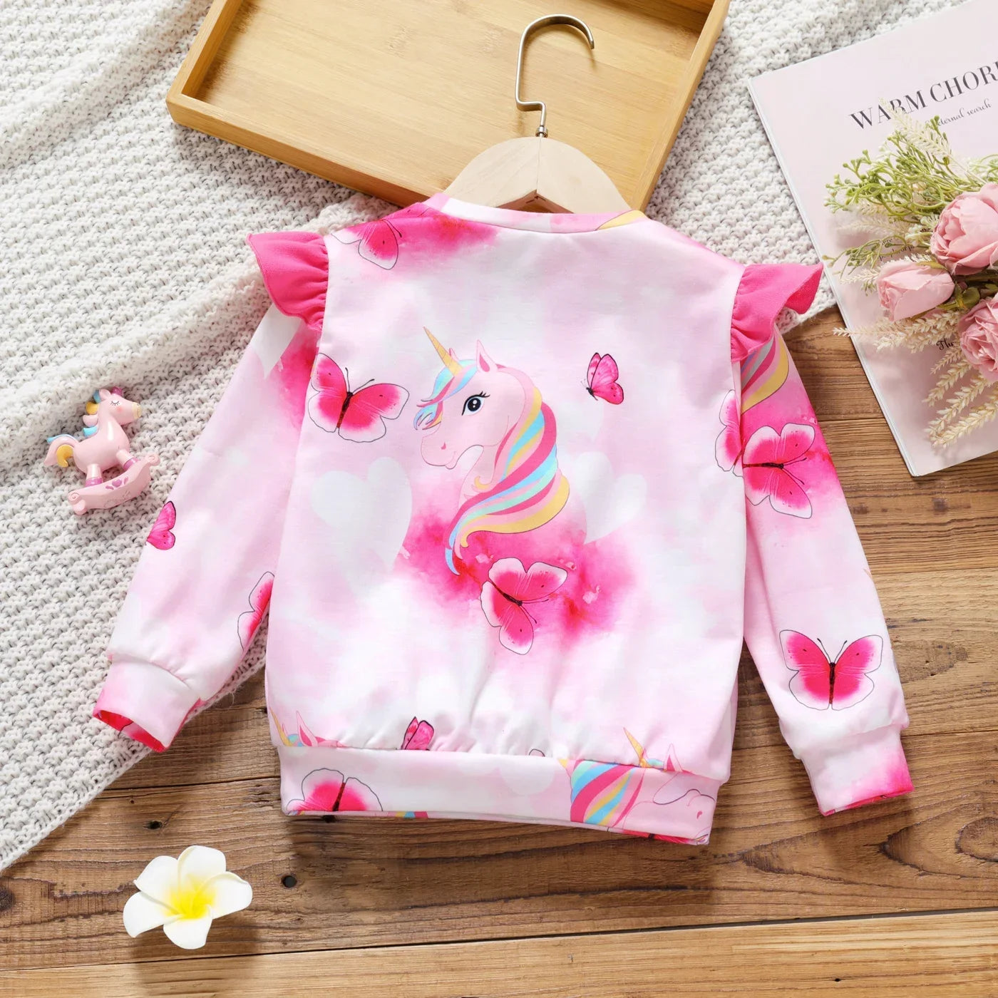 Pink Flutter Unicorn Top