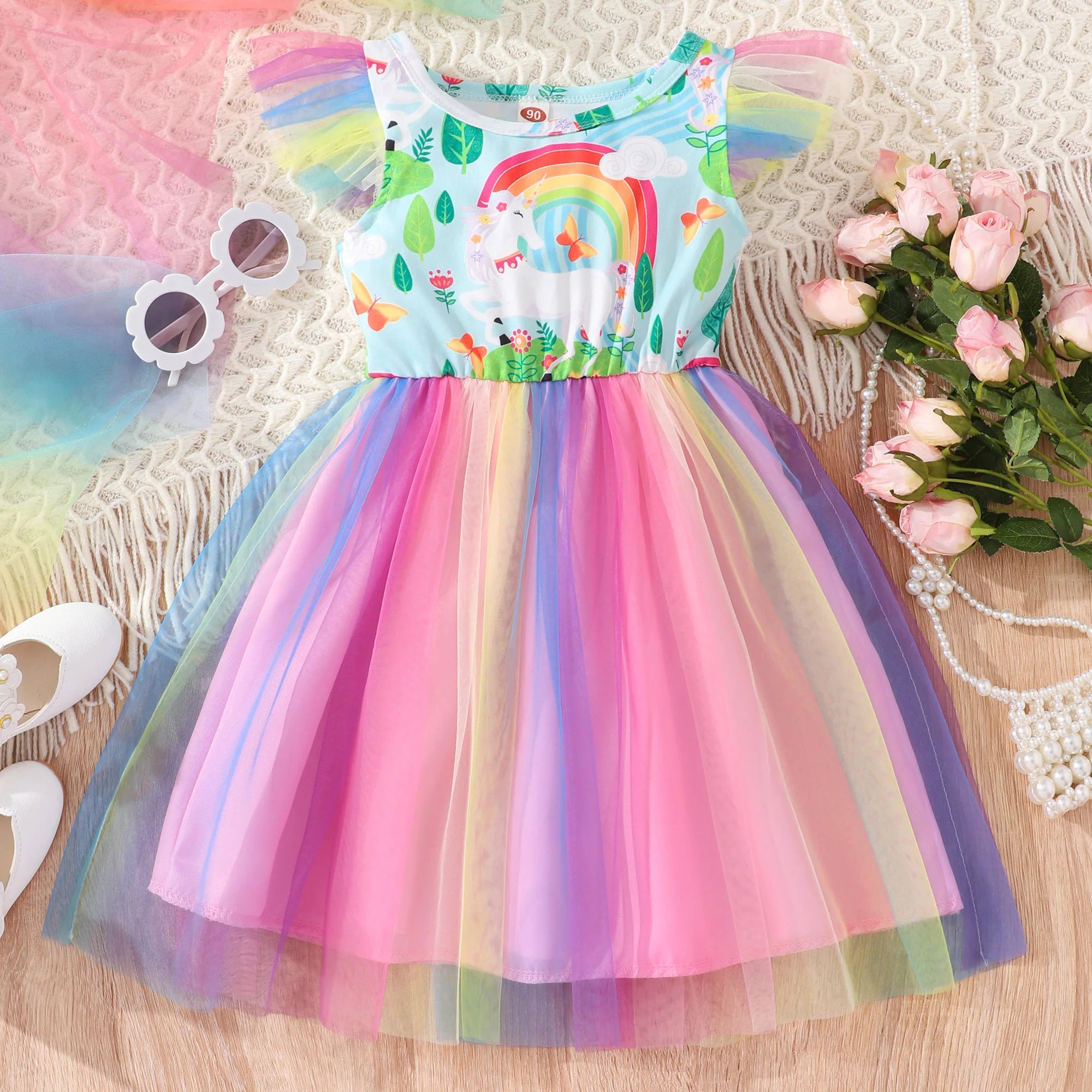 Rainbow Tutu Dress