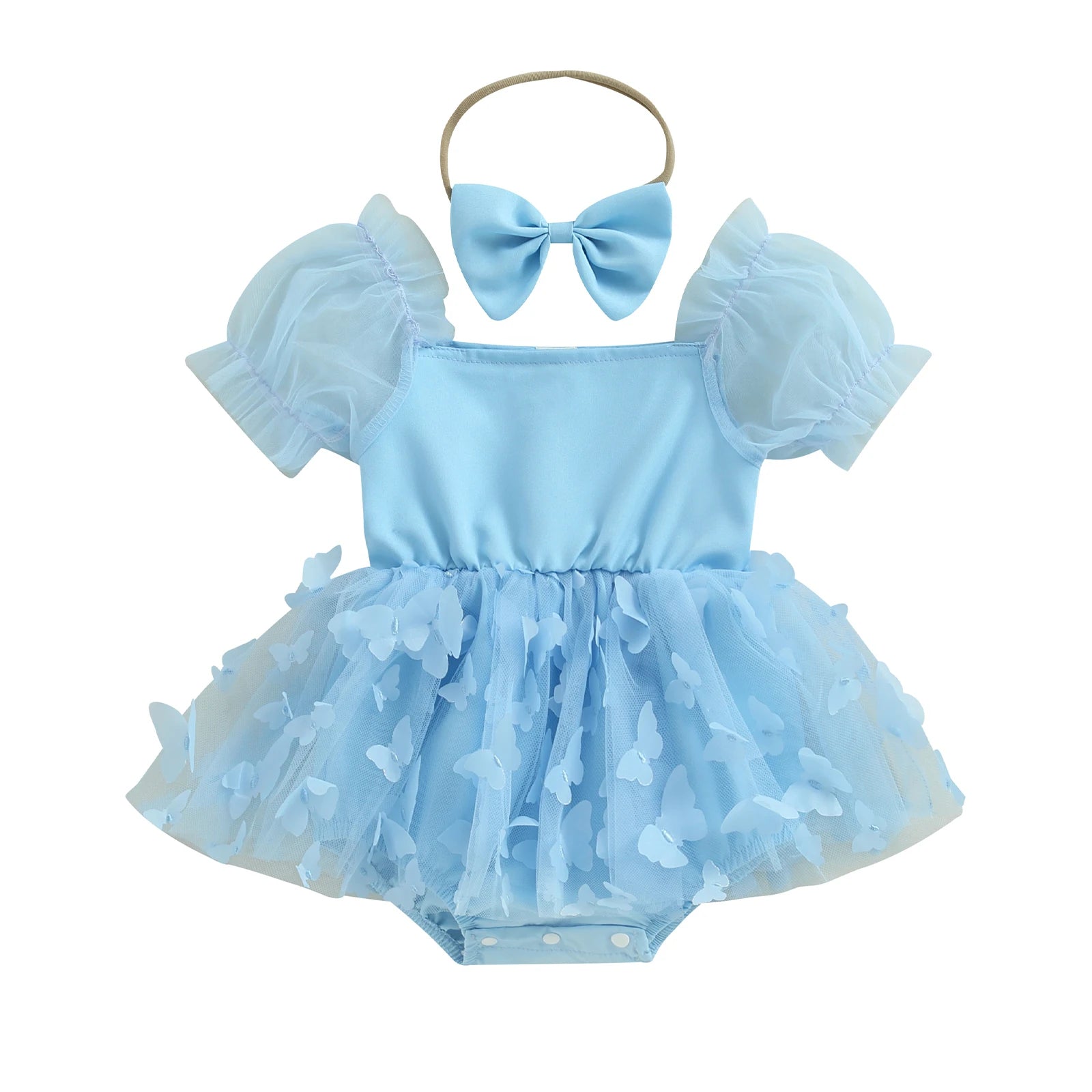 Figgy Romper with Bow Headband