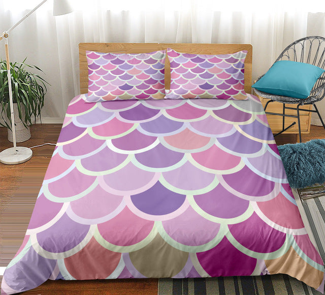 Mermaid Scales Quilt Cover set
