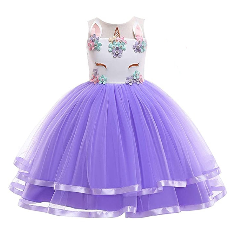 Unicorn Birthday Dress-5 Colours