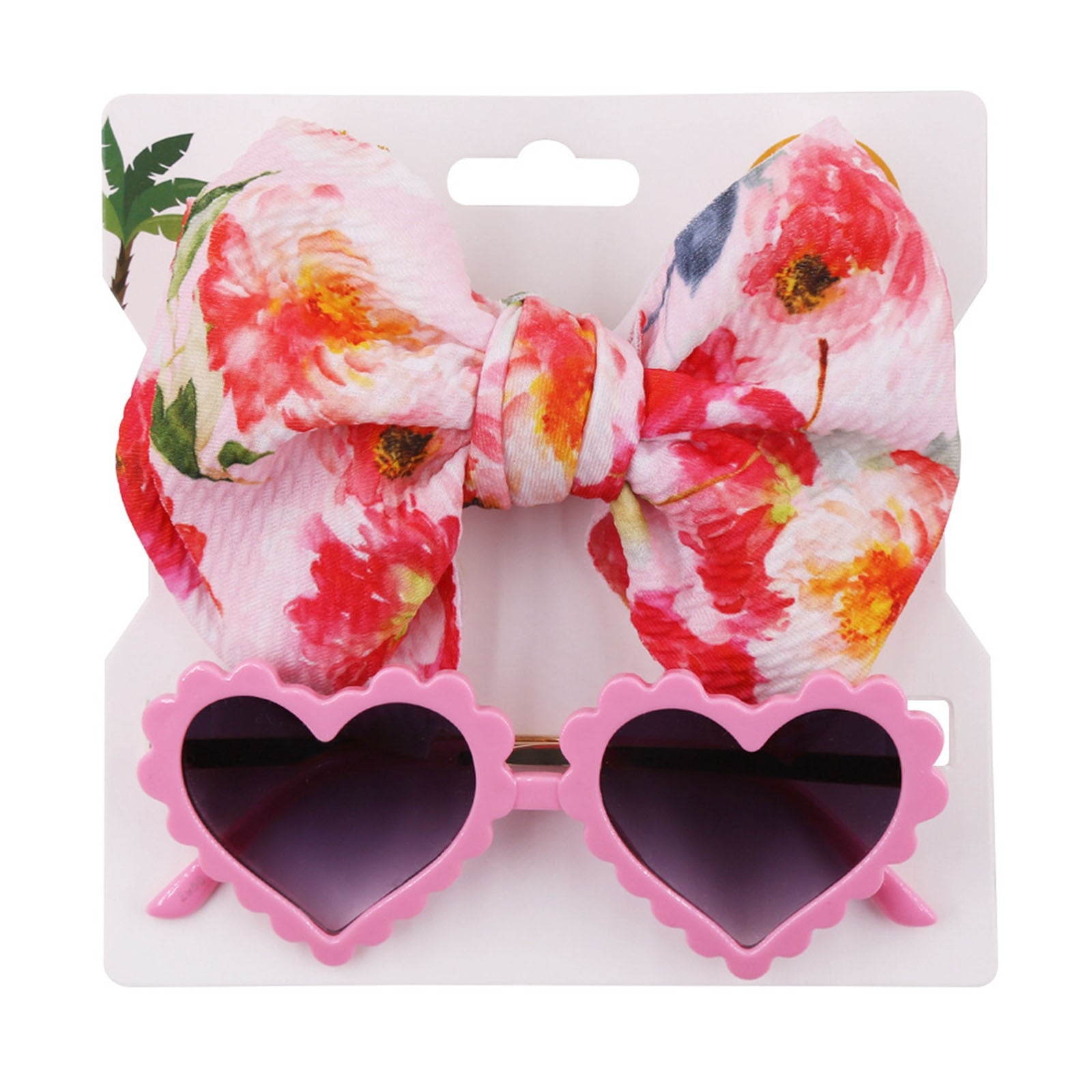 Head wear + Heart shaped glasses