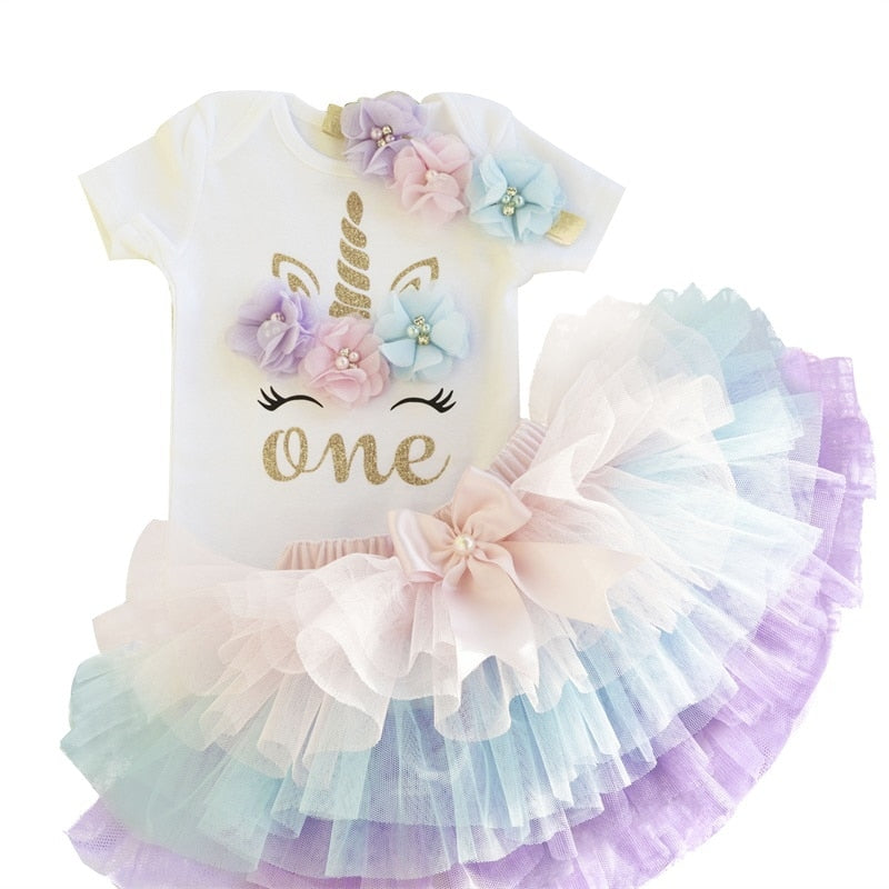 Pretty Unicorn 1st Birthday Set