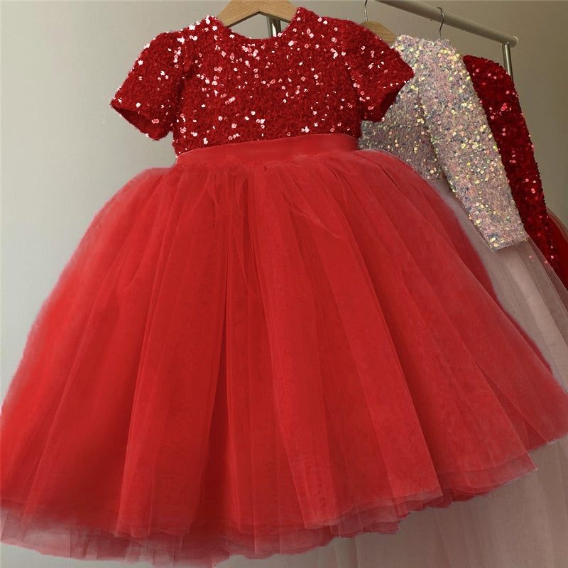 Red Sparkle Party Dress