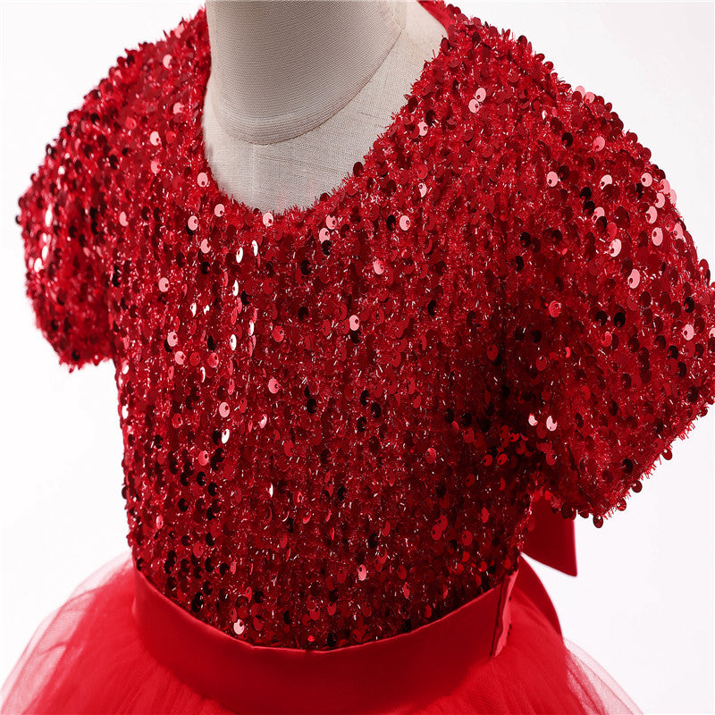 Red Sparkle Party Dress