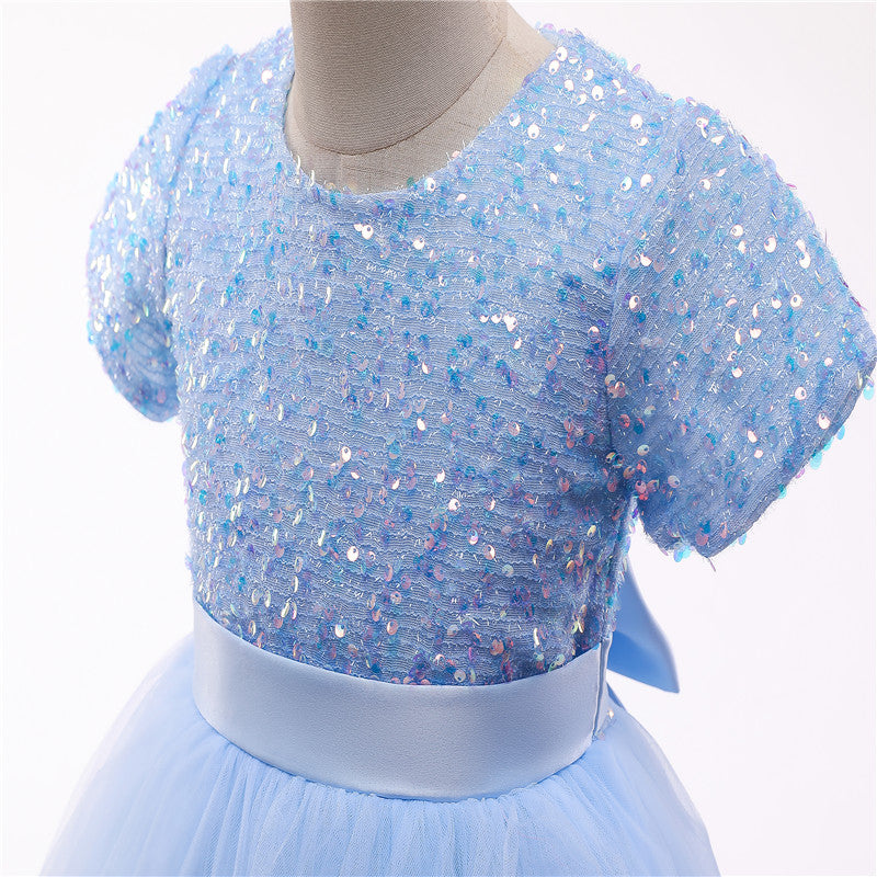 Blue Sparkle Party Dress