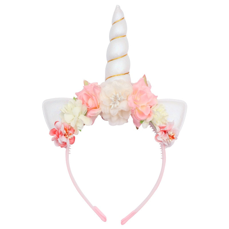 Unicorn Floral Headband