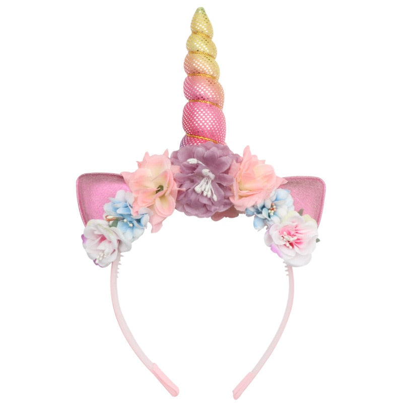 Unicorn Floral Headband