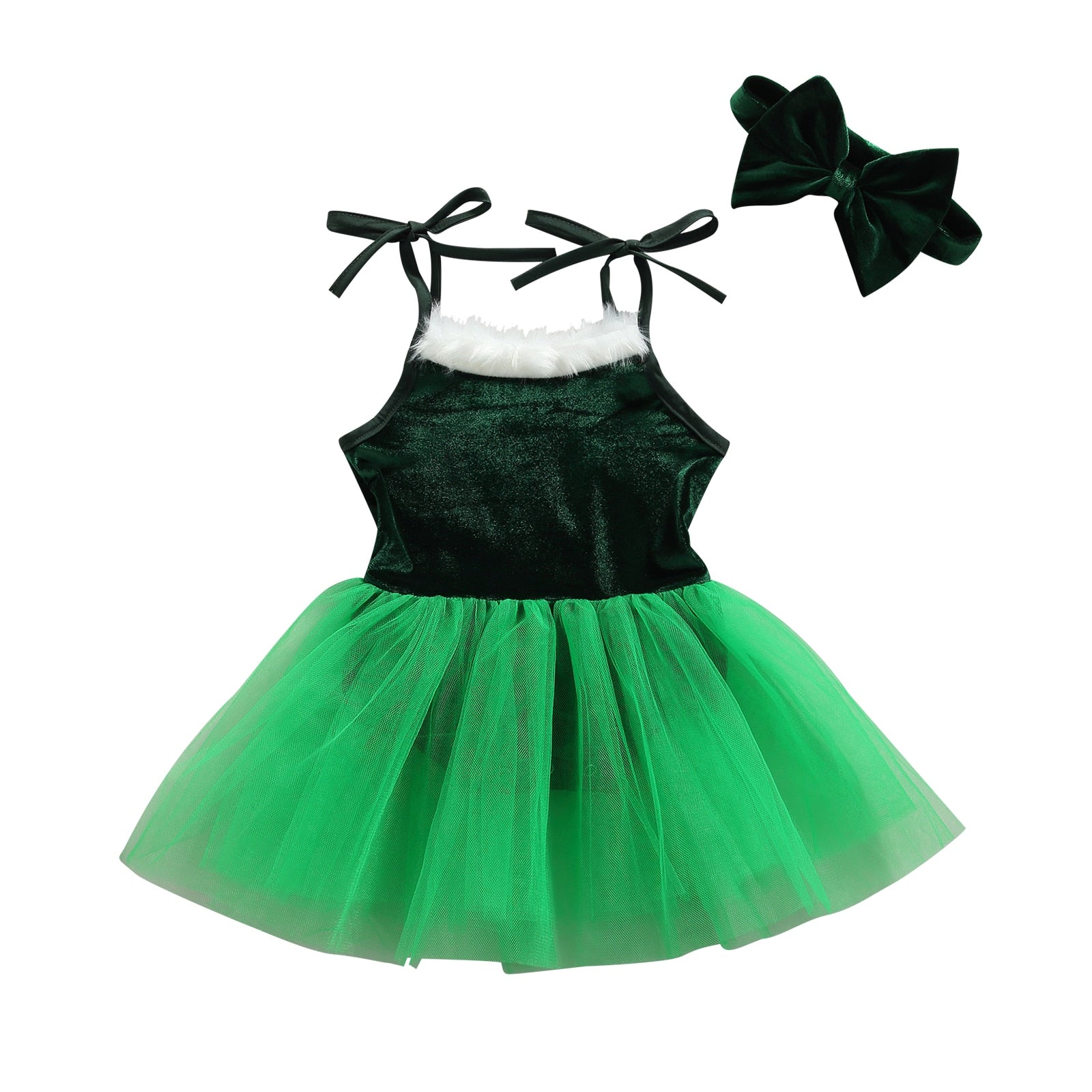 Christmas Tutu Dress with Bow