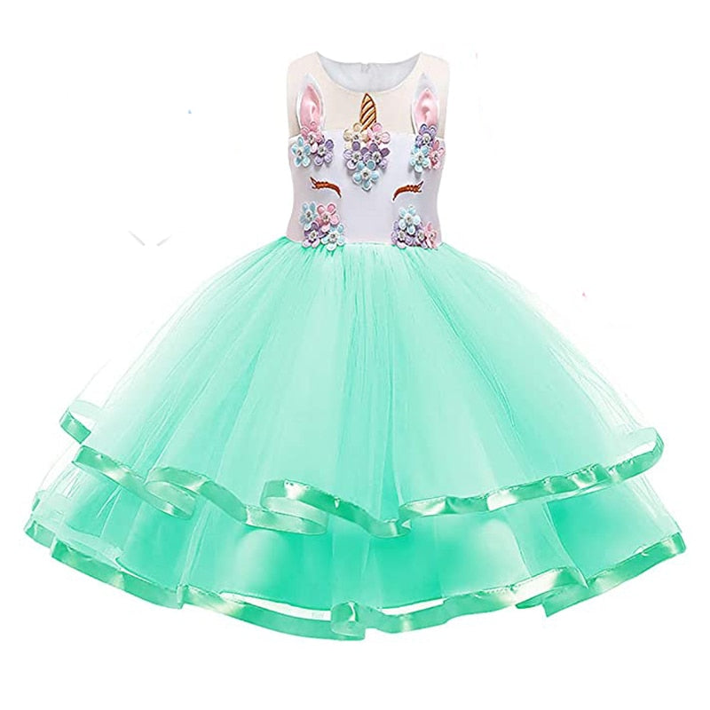 Unicorn birthday sales dress size 8