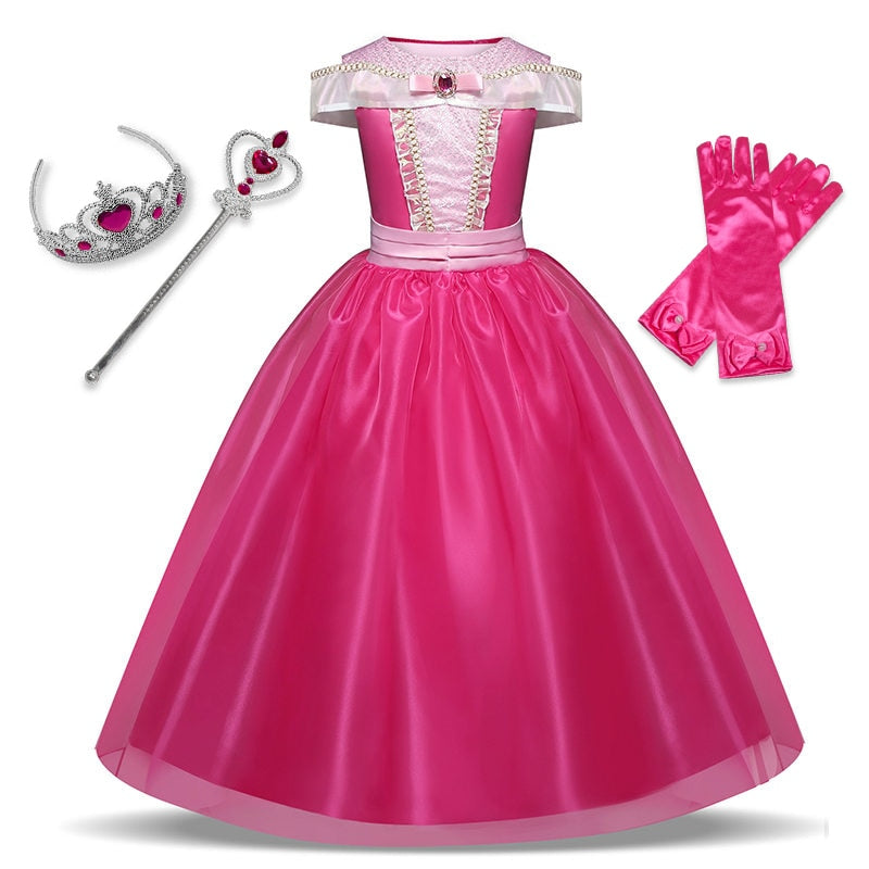 Pink Princess Dress with Accessories - Winter Rosie Boutique