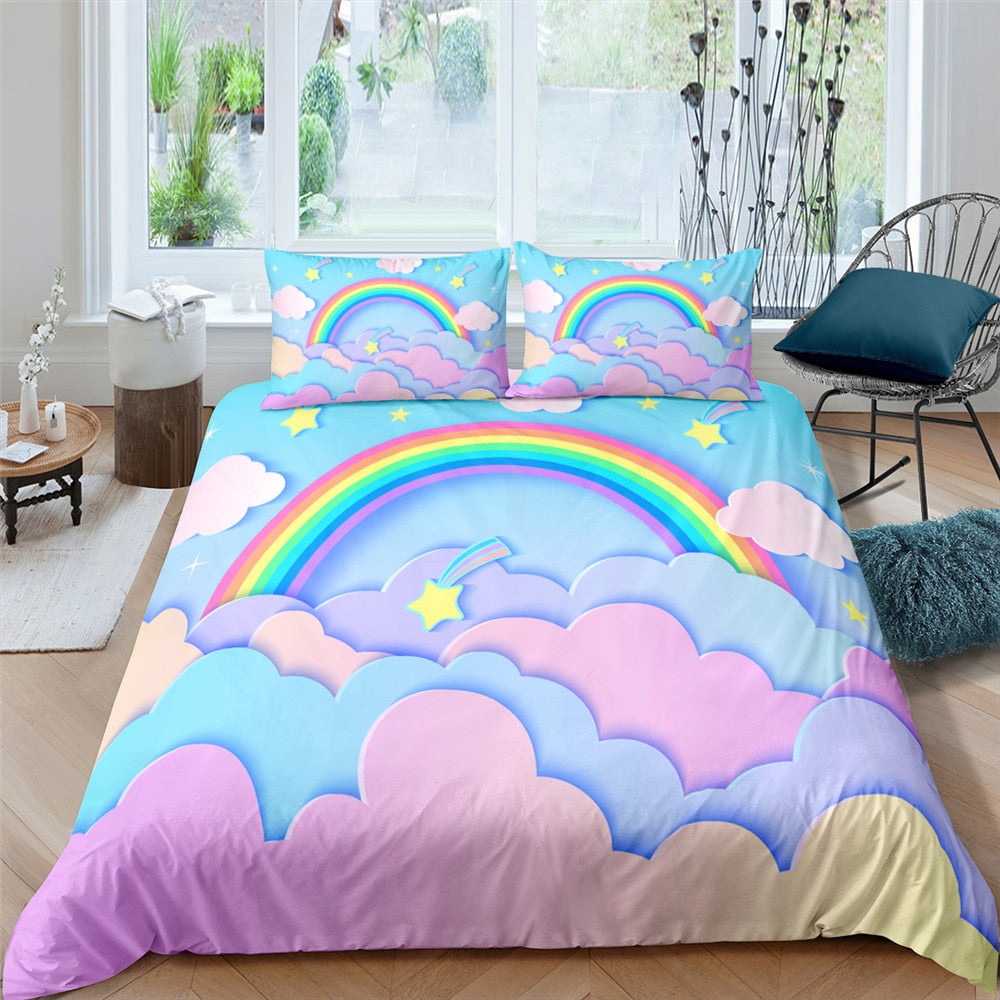 Rainbow Cloud Bedding Sets-2 Colours