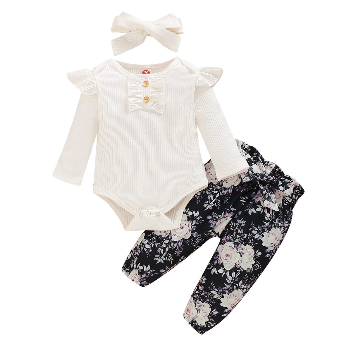 Floral Winter Set-White