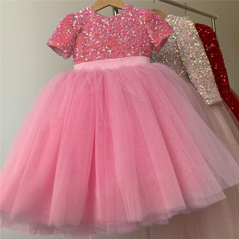 Pink Sparkle Party Dress