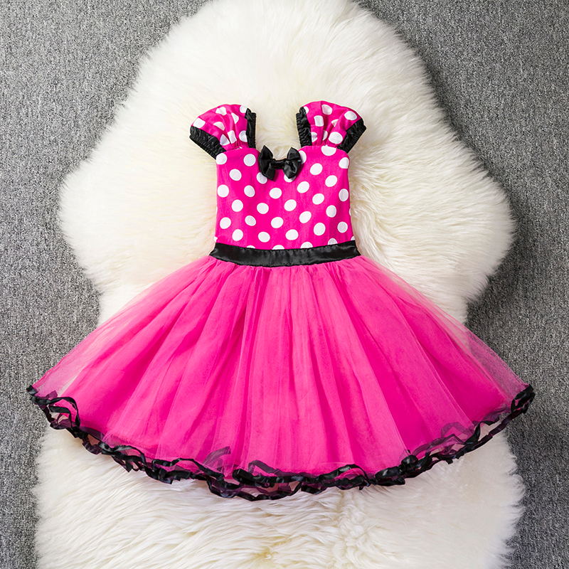 Hot Pink Polka Dot Minnie Dress