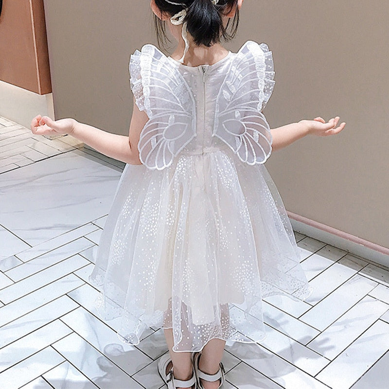 White Butterfly Dress