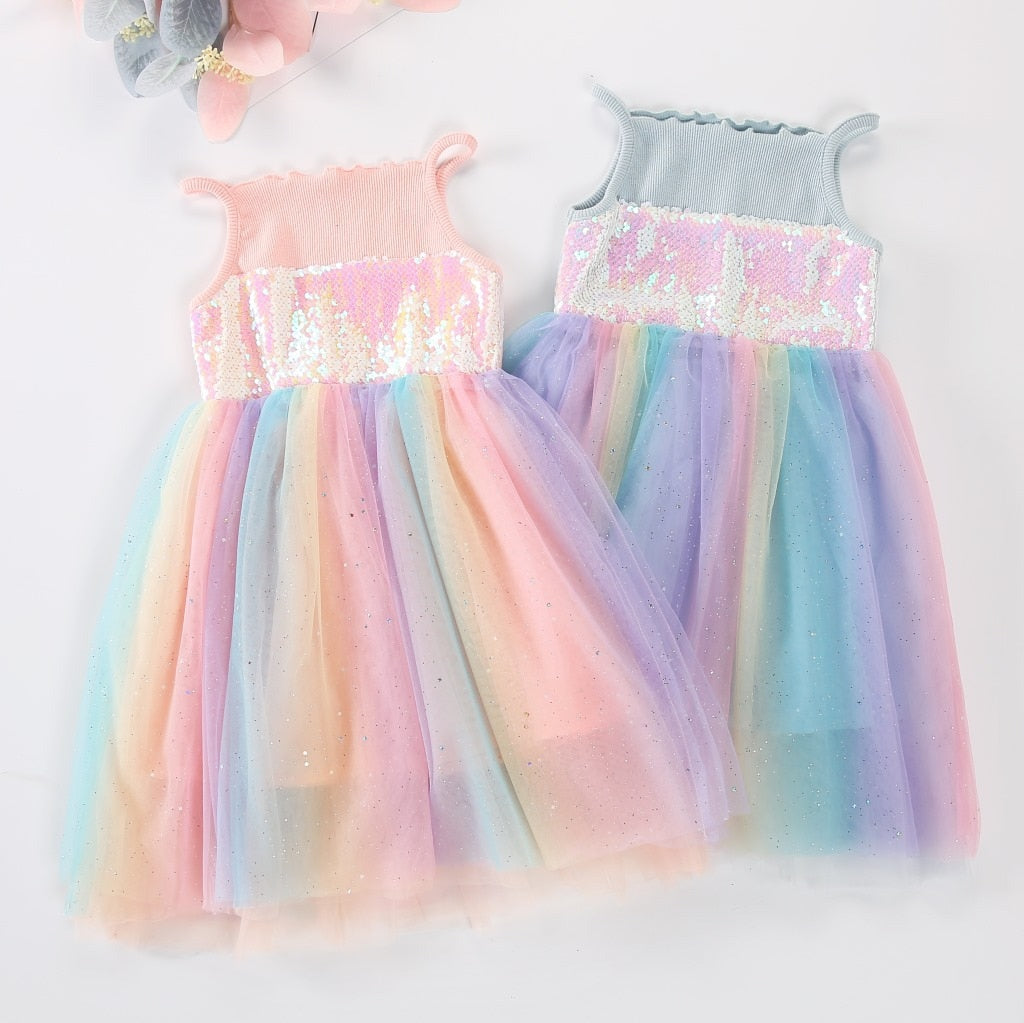 The Rainbow Puff Dress – Selkie