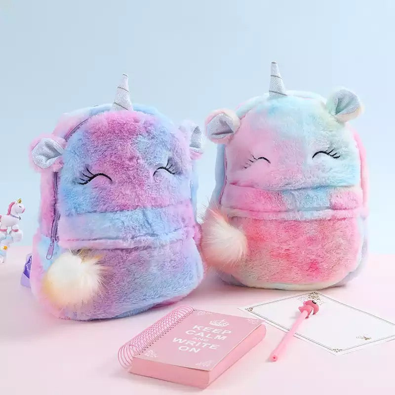 Plush Unicorn Back Pack