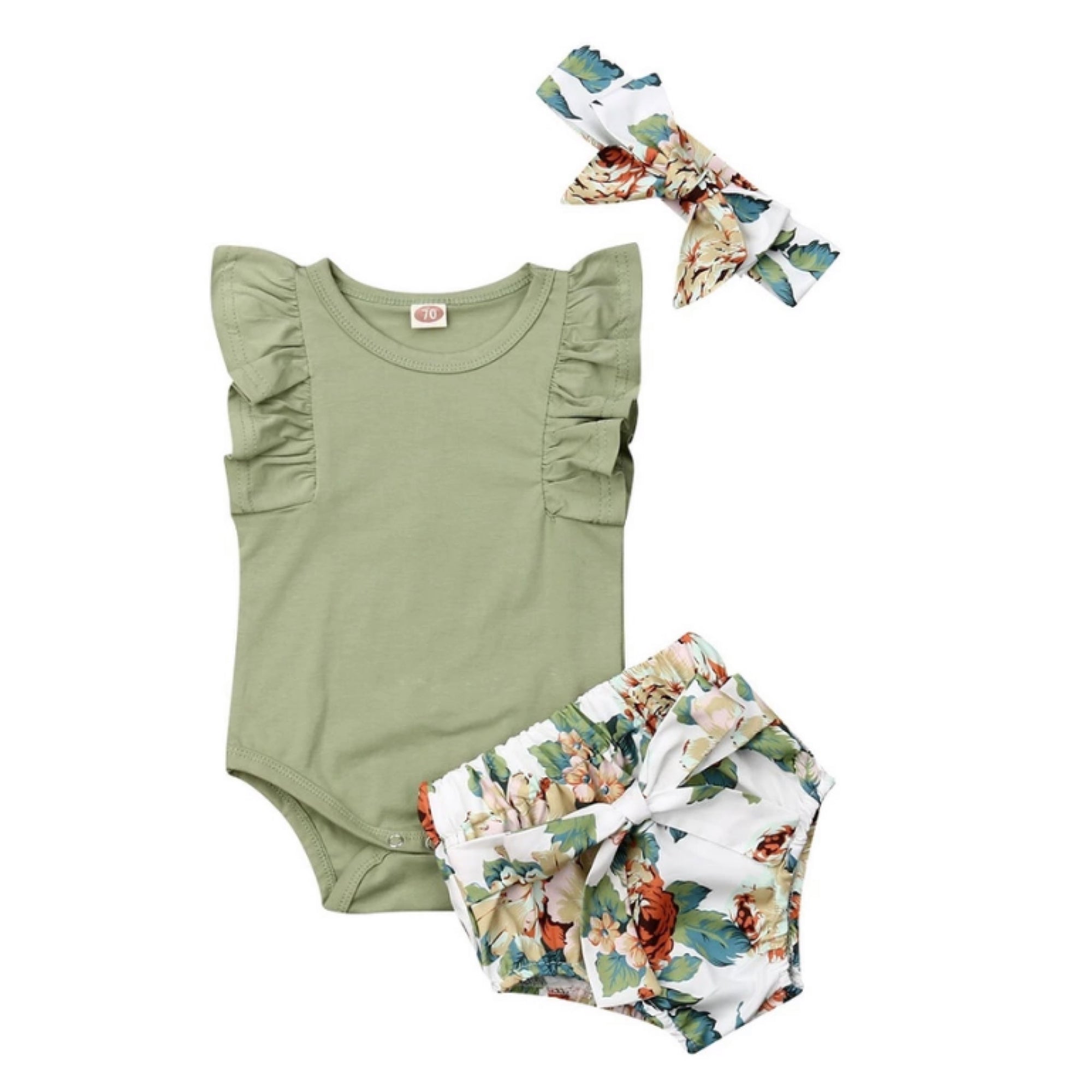 Olive Floral Set