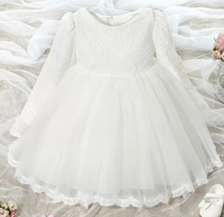 Long Sleeve Flower Girl Dress