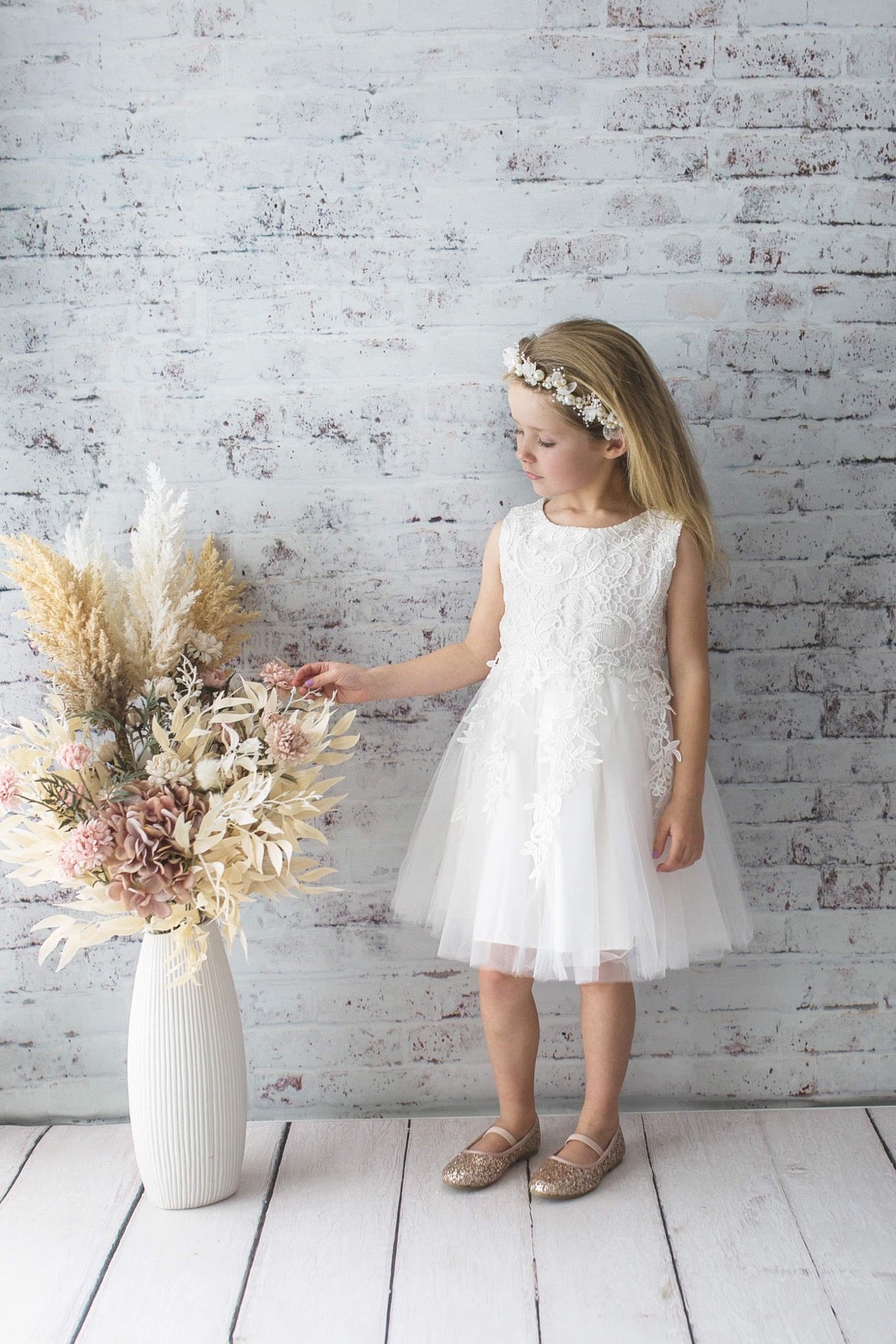 Flower Girl Dress-White, Pink or Red