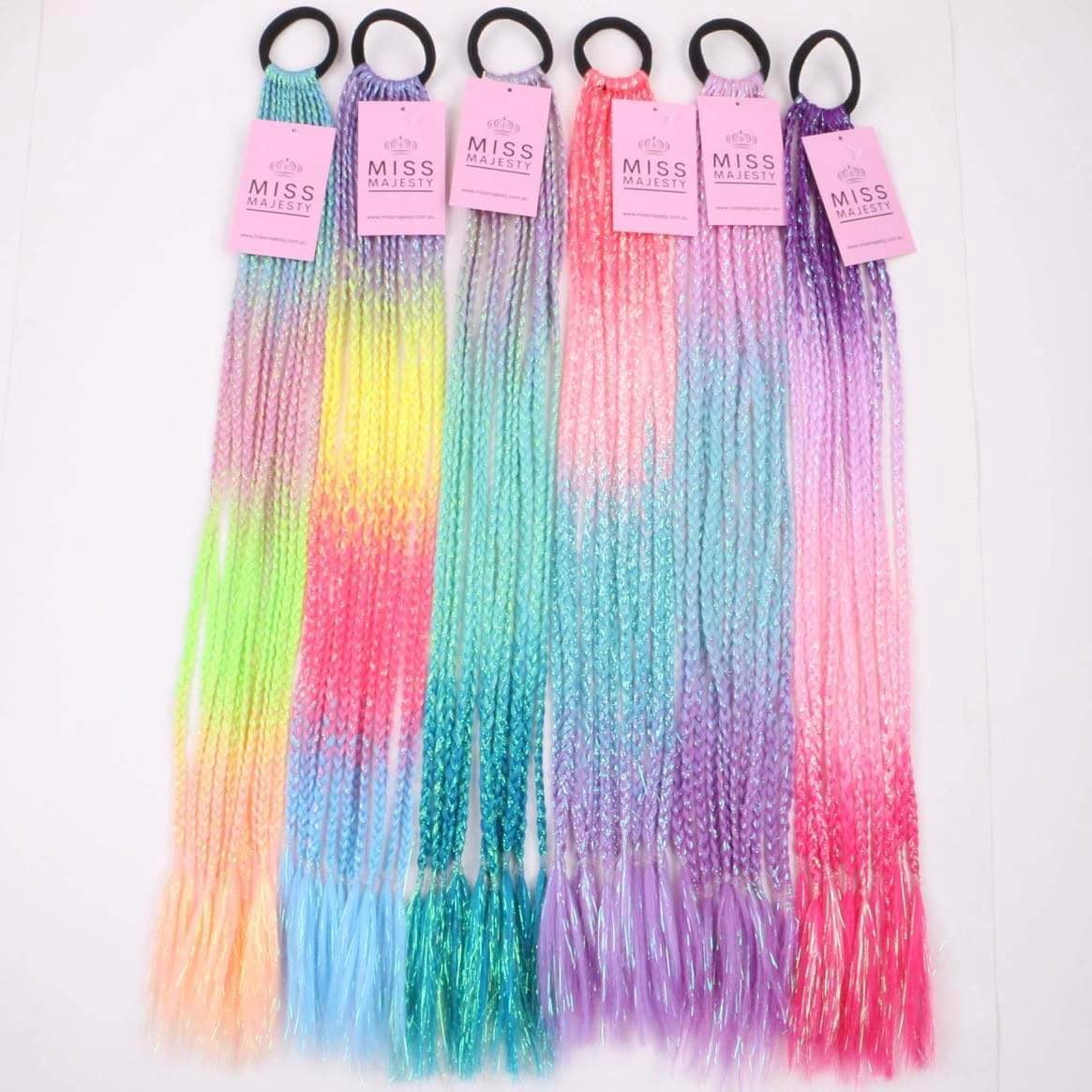 Miss Majesty Tinsel Hair Braids