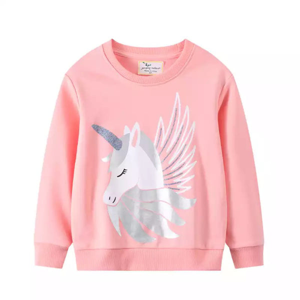 Pink Unicorn Lightweight Jumper Winter Rosie Boutique