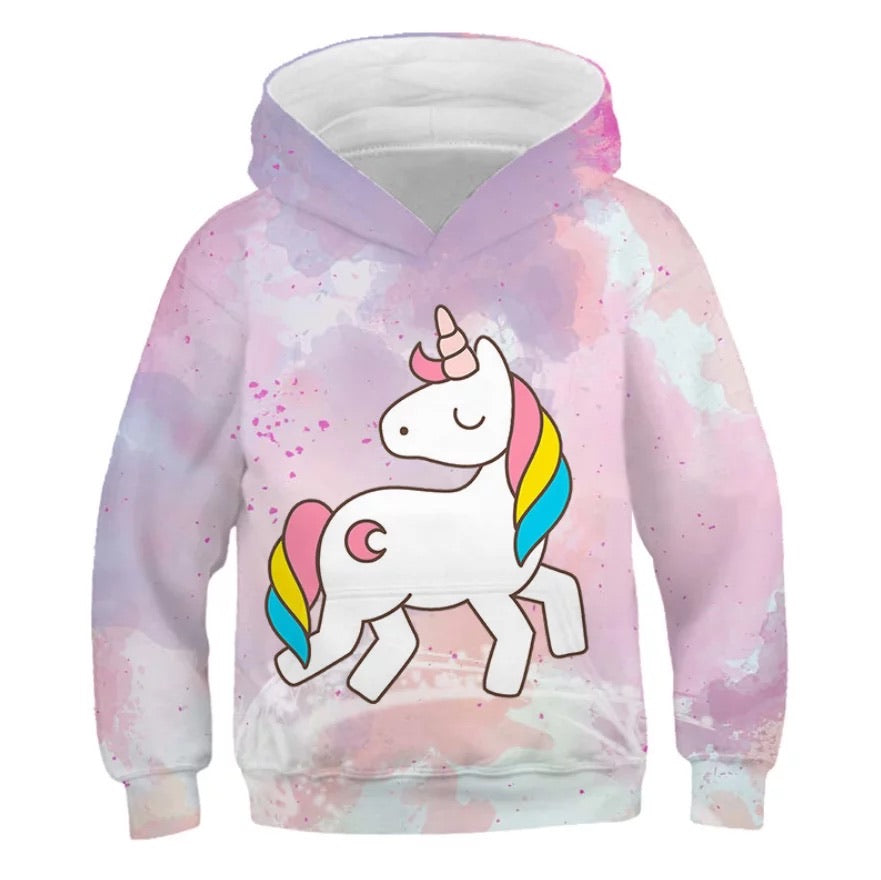 Tie Dye Unicorn Hoodie.