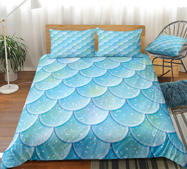 Mermaid and Unicorn Quilt Set