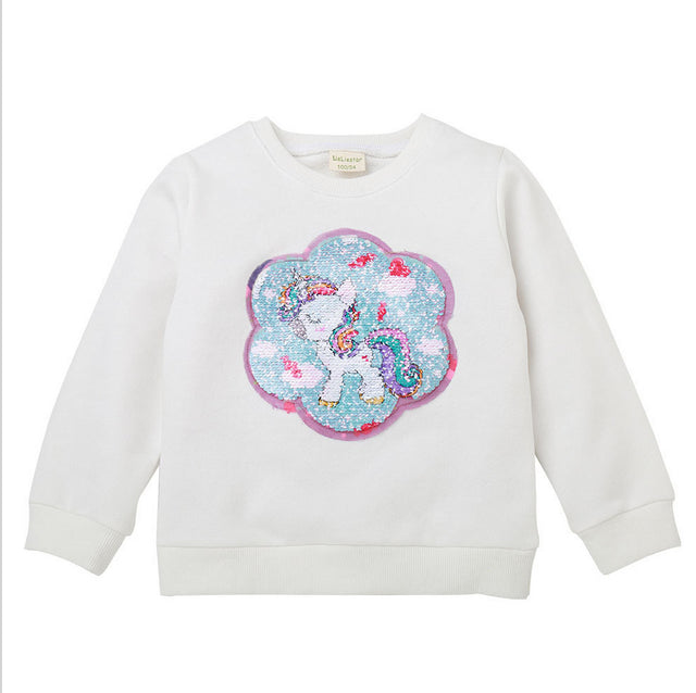 Sequinned Unicorn Top- 3 Colours